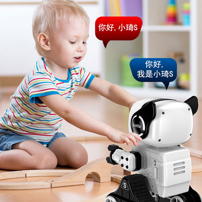 Remote Control Intelligent Robot Toys Children Program Design Stunt Acoustic Control Interactive Walking All-round Manipulation Touch Sensing