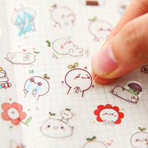 Misu Girl Heart Muzi Li Daily Cute Sticker Cartoon Handbook Mobile Phone Decoration Small Sticker Tape