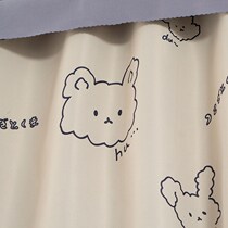 Bed curtain ins Wind Japanese dormitory Japanese style and wind students shading upper and lower bunk female dormitory student dormitory thickened