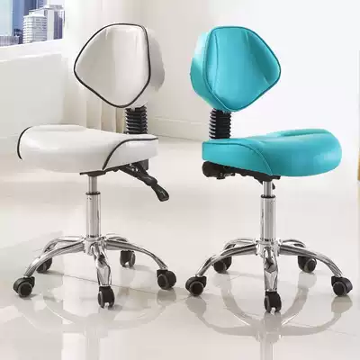 Rotating big work stool with backrest Master chair Doctor chair Nurse chair Hairdressing chair Saddle chair Silent pulley chair
