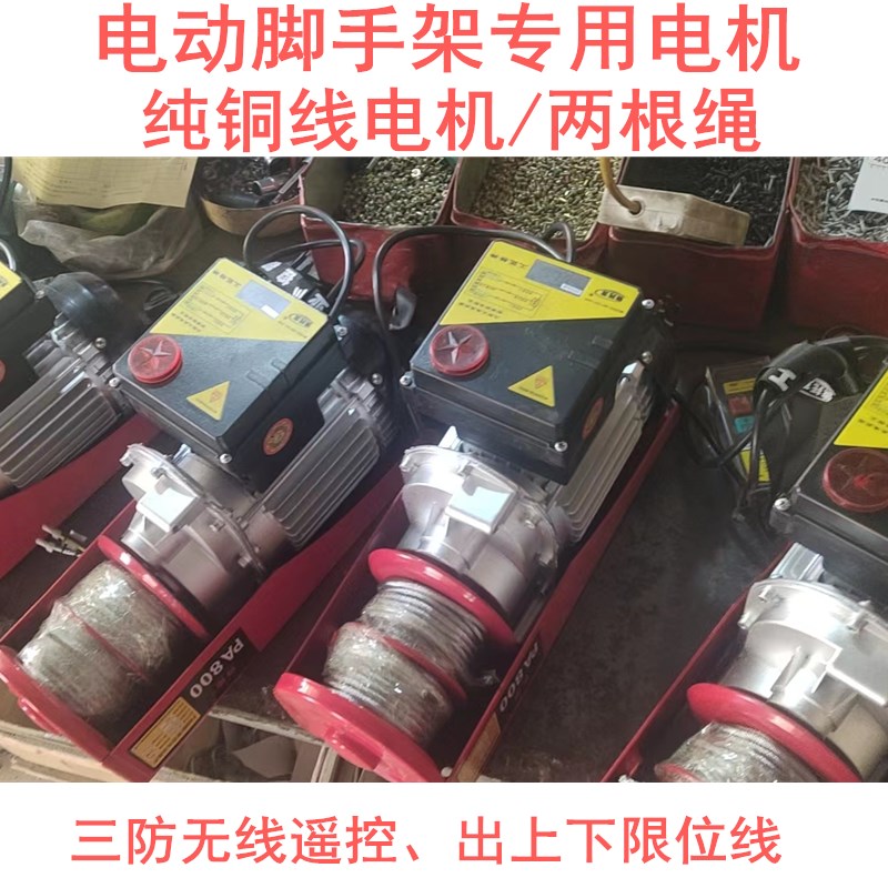 Scaffold lift special motor double rope wireless remote control miniature electric crane 220VPA800-PA1500