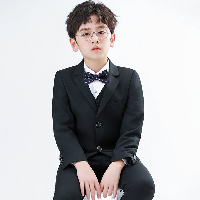 Children's suits suit boys' children Inn's handsome piano to play in a small host gown flower girl wedding Western suit