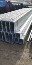 Galvanized square tube curtain wall dedicated 100*50 small square tube hot galvanized steel pipe factory direct supply