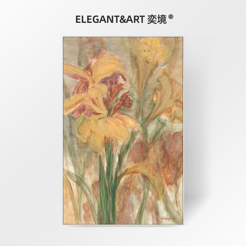 Runwusheng Yijing X Luo Shupeng Limited Edition Signature Print, Antique-Style High-End Decorative Painting, French-Style Entrance Hall Hanging Painting