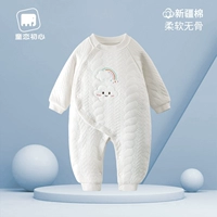 Детский осенний удерживающий тепло пуховик, хлопковая куртка для новорожденных, стеганая весенняя одежда подходит для мужчин и женщин для девочек, увеличенная толщина