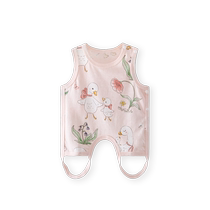 Baby bellyband protects the tummy and prevents cold summer thin pure cotton baby newborn baby half-back vest summer