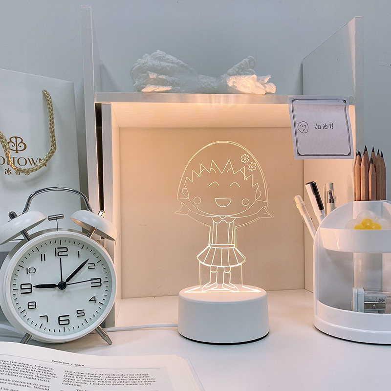 [Xiaowanzi] (White Light / Yellow Light / Warm Light)Night light girl student Bedside Desk lamp dormitory sleep bedroom sleep room Atmosphere lamp Creative gifts customized logo
