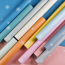 Wallpaper self-adhesive bedroom warm waterproof decoration room layout net red girl desktop wardrobe cabinet sticker wallpaper