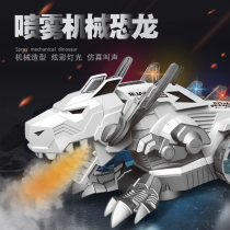 Childrens spray machine dinosaur toy electric walking simulation animal Oversized T-rex boy puzzle set