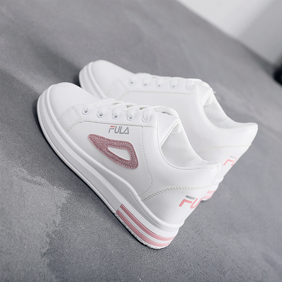 小白鞋女2020新款秋季薄款内增高厚底