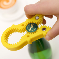 Bottle opener beer canned Japanese household cover opener kitchen non-slip and labor-saving rotary cap multi-function cover screwdriver