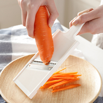 Japan Import Multi-functional Vegetable Cutter machine kitchen Cucumber Radish Wipe Silverware Cut Earth Bean Silk Wipe Cutting Board