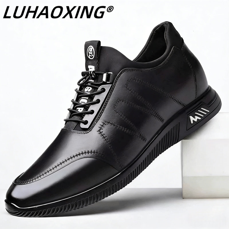 Men's Shoes 2026 New Summer Genuine Leather Casual Height-Increasing Leather Shoes Men's Business Soft-Soled Versatile Men's Sports Shoes Men's Shoes 2026 New Summer Genuine Leather Casual Height-Increasing Leather Shoes Men's Business Soft-Soled Versatile Men's Sports Shoes