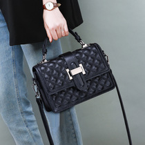 Bag womens messenger bag fashion all-match top layer cowhide bag 2022 new trendy leather womens bag shoulder handbag