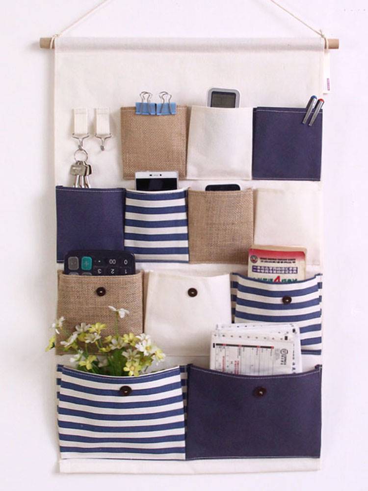 Hanging Wall Type Cashier Bag Door Rear Hook Disposal Bag Fridge External side Sofa Debris Bag Large Capacity Kitchen Dorm-Taobao