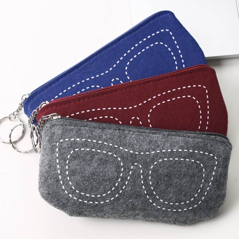 Eye portable cashier bag anti-pressure minimalist minimalist protective sleeve ink mirror sun old flower mirror Advanced feel cloth bag-Taobao