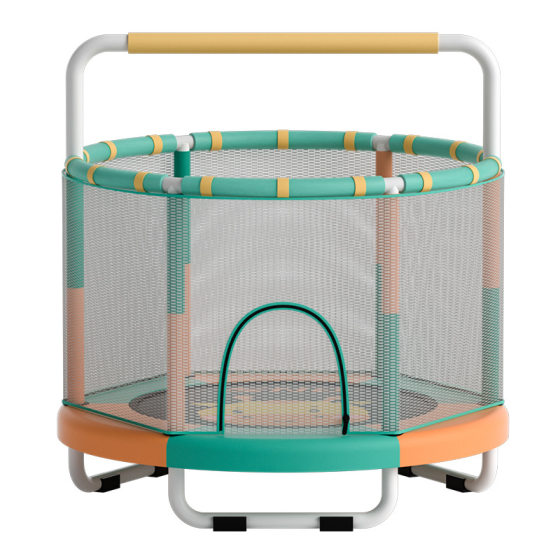 Snd Trampoline for Children, Indoor Home Use, Toddler Jumping Bed, Family Safety Net, Small Bouncy Bed, High Elasticity