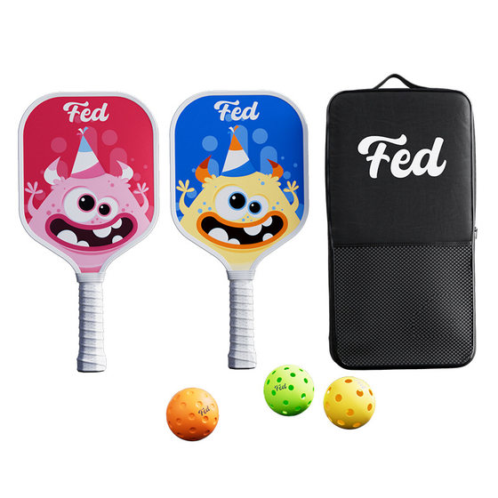 Pickleball Paddle Ultra-Light Fiberglass Children's Parent-Child Training Paddle for Single-Player Play