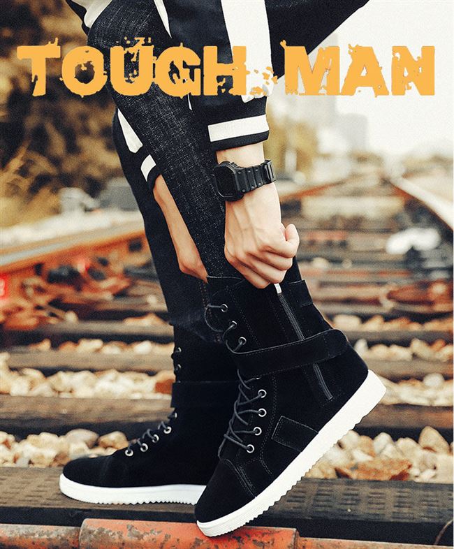 Martin boots nam cao cấp phong cách Anh phong cách retro giày nam mùa xuân và mùa hè giày đơn bốn mùa giày cao - Giay cao