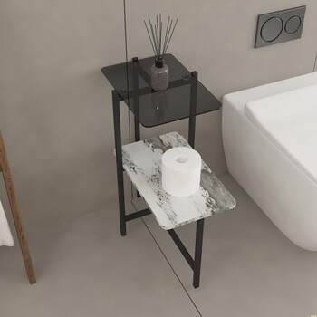 Bathroom storage rack floor-standing high-quality bathroom mobile phone tissues and horse r bucket next to the crack storage rack