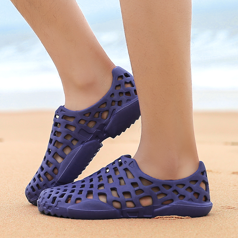 8033 Blue & Standard SizeQuick drying Wading shoes male Upstream shoes light Men's and women's shoes ventilation non-slip outdoors Amphibious shoes Beach shoes male