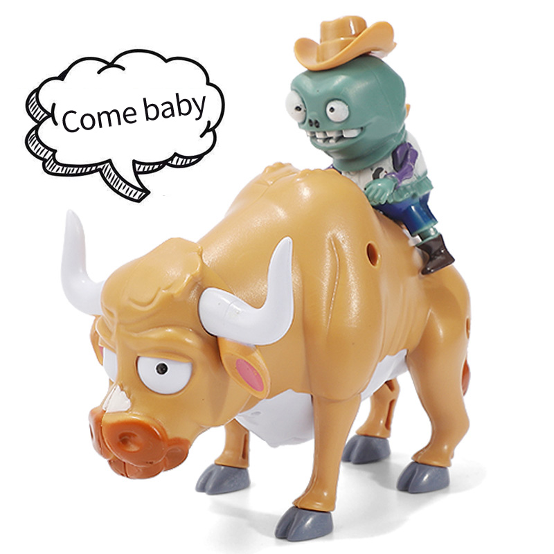The new plant war zombie toy suit 2 Western cow jerk zombie machine Bull Garden War 3