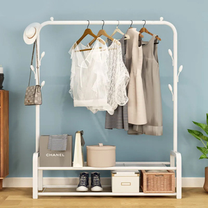 简约室内落地衣帽架阳台晾衣杆