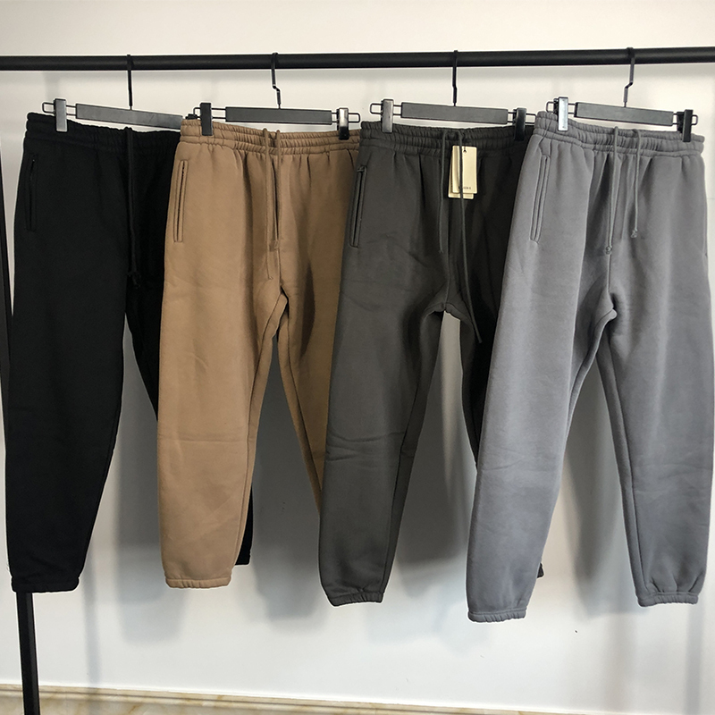 Woos Vlone Yeezy Season6 Kanye Kanye High Street Sweatpants Loose Long Pants Fleece-Lined Casual Pants