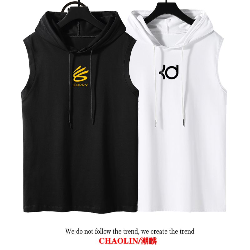 Irving Basketball Shooting Training Uniform Sports Sleeveless T-Shirt with American-Style Vest Fitness Pure Cotton Curry Jersey
