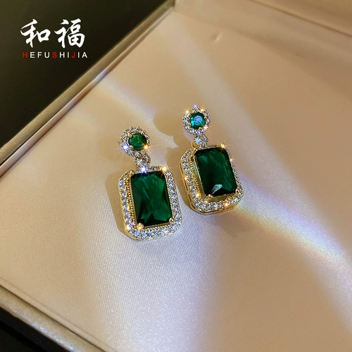 Ретро серьги, изысканный стиль, легкий роскошный стиль, 2024 года