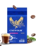 Catfour Coffee Bean Blue Mountain Prished Положите кофейные зерна свежий жареный черный кофе порошок 500 г/сумка