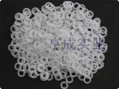 Teflon F4 Teflon plastic King high temperature resistant acid and alkali flat gasket M4 * 8 9 4 100 pcs