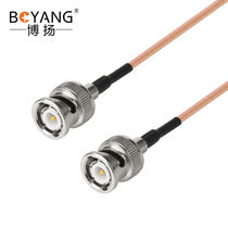 Boyang BNC male-BNC male radio frequency connection line 50 ohm 0 5 m high frequency RG316 super soft silver plated shielding SFF50