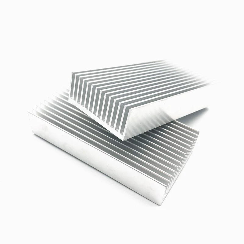Nhôm tản nhiệt tản nhiệt 100*50*20MM tản nhiệt tấm làm mát DIY tùy chỉnh nhôm dày đặc răng
