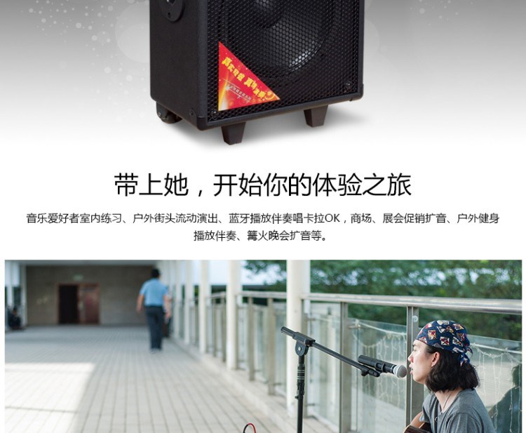 Đàn guitar dân gian Zhuo Le jpa863 hộp điện guitar acoustic chơi âm thanh sạc biểu diễn đường phố ngoài trời - Loa loa loa active
