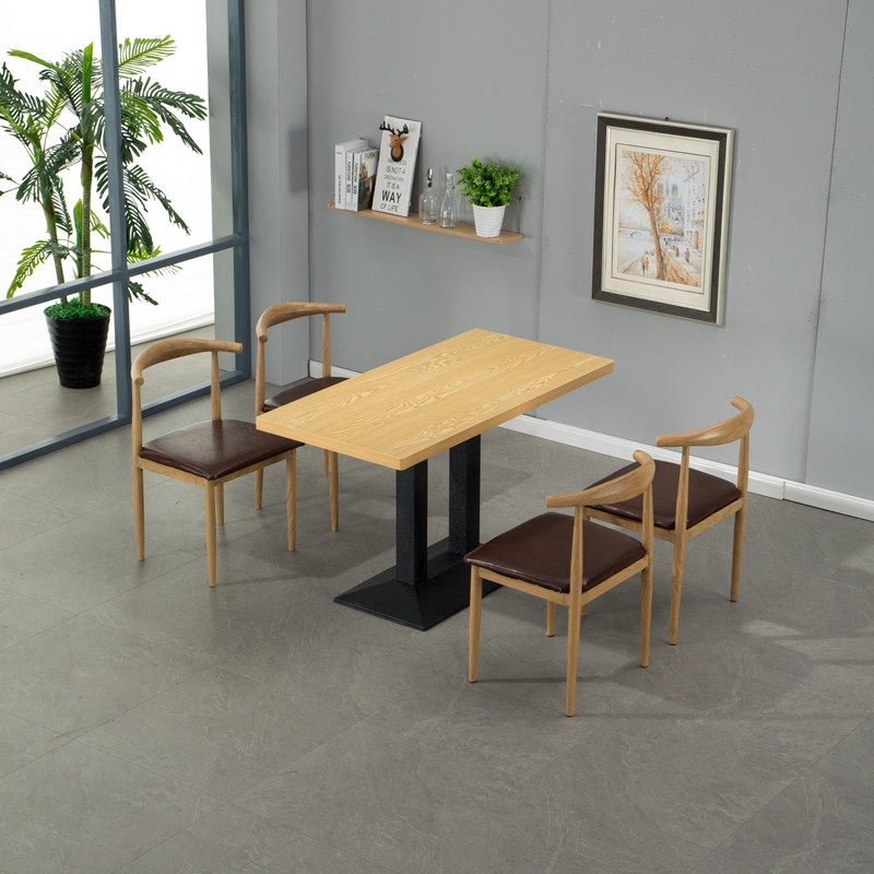 Hotel milk tea shop tables and chairs restaurant small dining table restaurant snack bar dining table and chairs economical fast food cafe combination