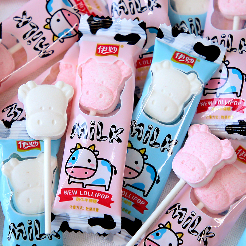 Bull lollipop children bulk cute high value milk tablets candy children New Year small snacks New Year goods wholesale