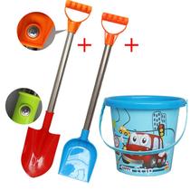 Large children Beach toy set to play with sand boy baby kids Beach digging sand shovel and bucket tools