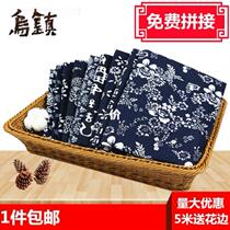 Hand bag spring and summer clothing fabric dress fabric spring and autumn living room small bag farmhouse National style blue and white New Products