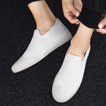 Summer mens shoes breathable Bean shoes 2020 new white shoes Bean shoes lazy people pedal set foot driving nightclub
