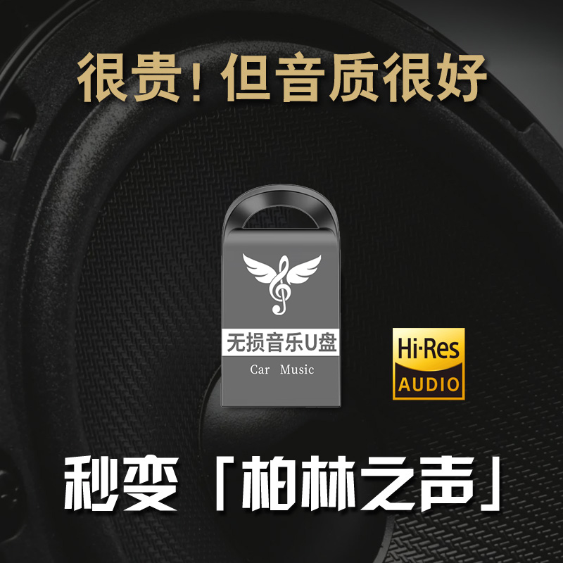 HiFi Car Car Stereo Surround Enhance High Sound Quality U Disk Popular Classic 2022 Net Red DJ New Songs Old Songs 32G