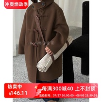 Bora Korean mens and womens woolen coats autumn and winter clothing for small and medium-sized babies British style warm and western style coats