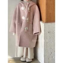 Bora Korean mens and womens woolen coats autumn and winter clothing for small and medium-sized babies new high-end thickened long coats