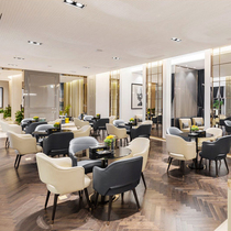 Sales Department Negotiate Table And Chairs Combo Net Red Glass Small Round Table Light Extravaganza Hotel Reception A Table Four Chairs Brief Modern