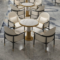 Sales office Department in talks with table and chairs base Composition New Chinese light lavish reception Guests Table Casual Chair One Table Four Chairs
