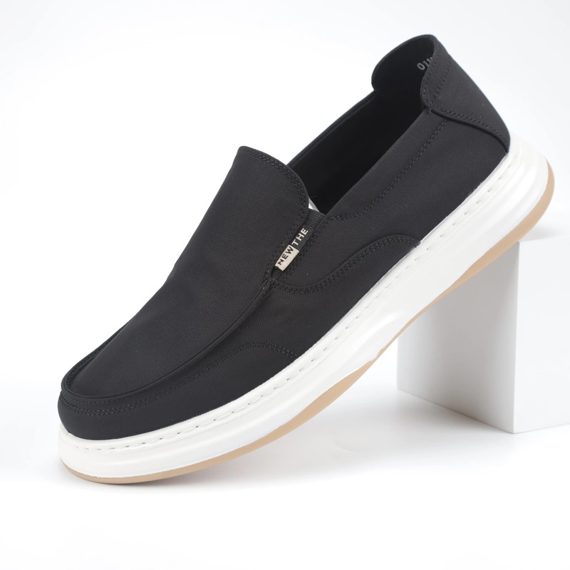 Cloth Shoes for Men 2026 Summer New Trendy Breathable Canvas Shoes Men's Slip-On Lightweight Soft-Soled Casual Shoes