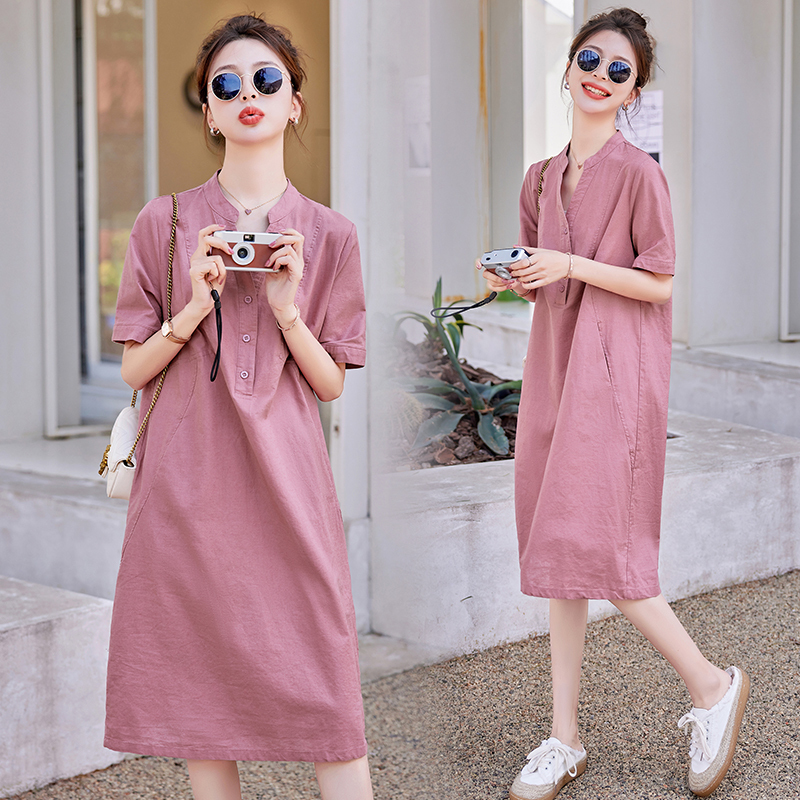 New Summer Dresses for Pregnant Women, Loose Mid-Length Maternity Dresses, Simple and Versatile Summer Dresses for Pregnant Women New Summer Dresses for Pregnant Women, Loose Mid-Length Maternity Dresses, Simple and Versatile Summer Dresses for Pregnant Women