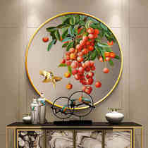 Large italian cross embroidered 2022 new line embroidered living room round lychee small piece home bedroom with small hand embroidery