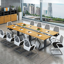 Conference table long table simple modern negotiation table and chair combination office training reception desk large long table