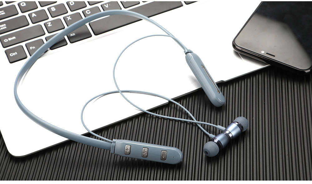 Tai nghe thể thao MP3 Bluetooth tích hợp Tai nghe không dây cắm trên cổ đeo từ tính cổ nhỏ Walkman phiên bản loa siêu trầm cầm tay chạy thể dục - Máy nghe nhạc mp3 Cách sử dụng máy nghe nhạc MP3